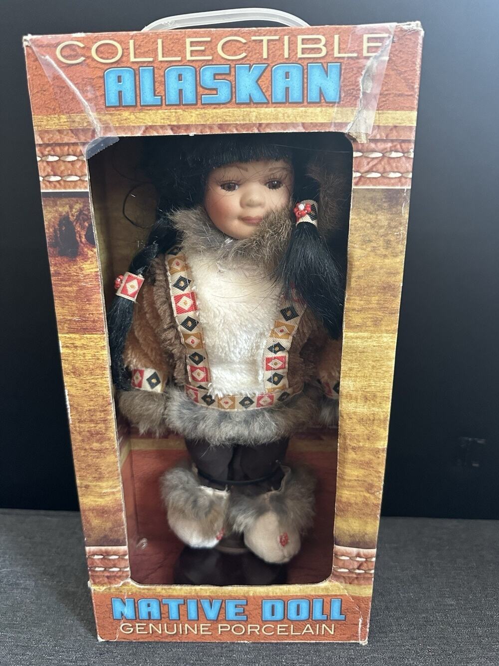 Alaska Friends Porcelain Native Doll Arctic Circle Enterprises #15022 Boxed 12”